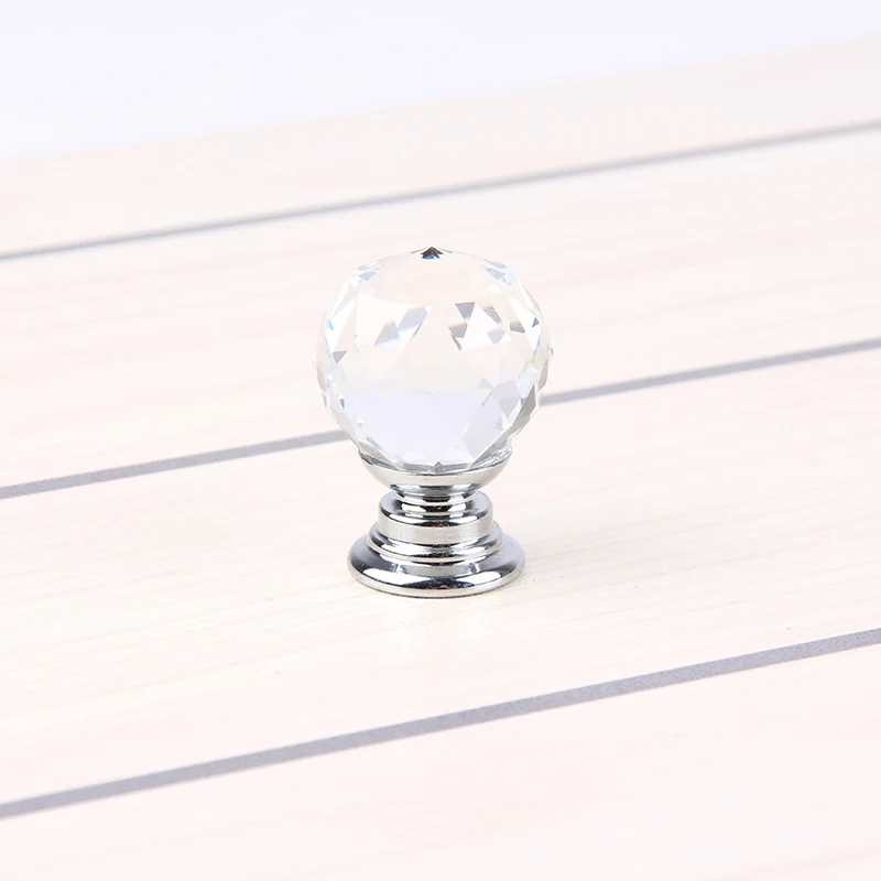 10Pcs 20mm K9 Crystal Glass Ball Clear Cabinet Knob Drawer Pull Handle Kitchen Door Wardrobe Hardware SJ-2018 | Обустройство дома