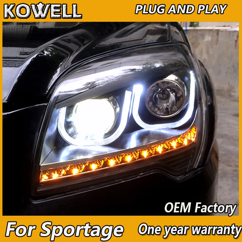 Автостайлинг KOWELL для Kia Sportage передсветильник s 2007 2011 светодиодный ные передние