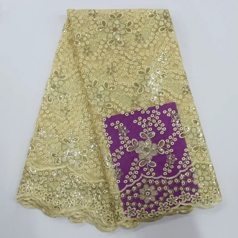 2018 горячая Распродажа Вышивка жаккард африканский гипюр Тюль Кружево Высокое
