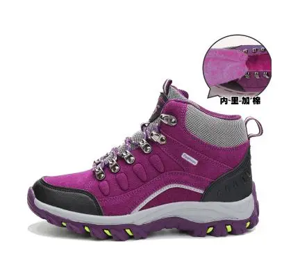 

winter high top hiking shoes women outdoor waterproof hiking shoes mountain zapatillas trekking mujer shoes warm snow boots