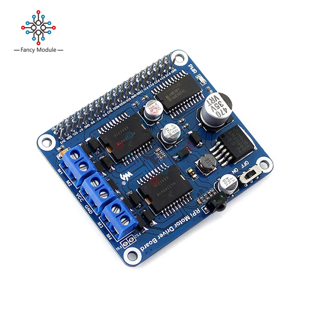 Драйвер шагового двигателя для Raspberry Pi RPi плата драйвера MC33886 Плата расширения