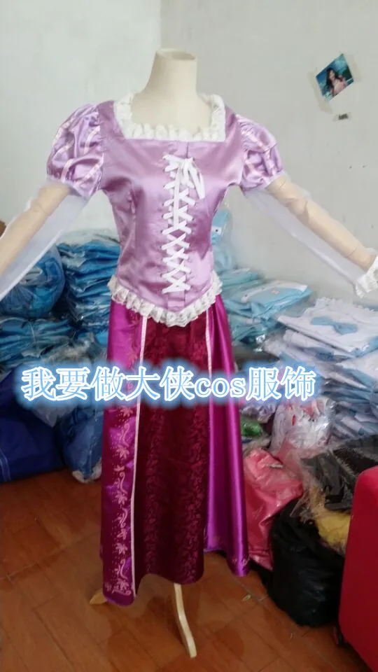 Костюм Рапунцель для взрослых маскарадный костюм женщин принцессы фиолетовый |