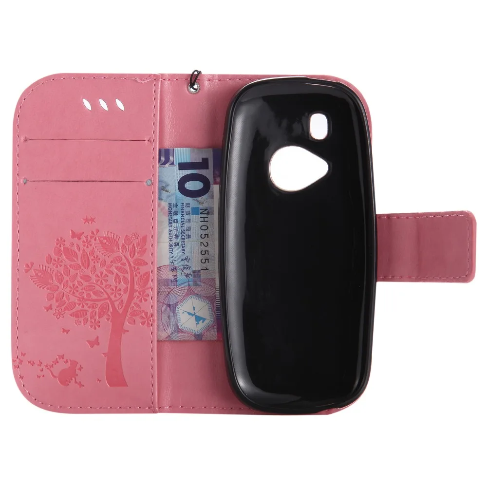 3D Magnetic For Nokia 3310 2017 2.4 inch Flip Wallet PU Leather Stand Back Cover Phone Cases With Lanyard |