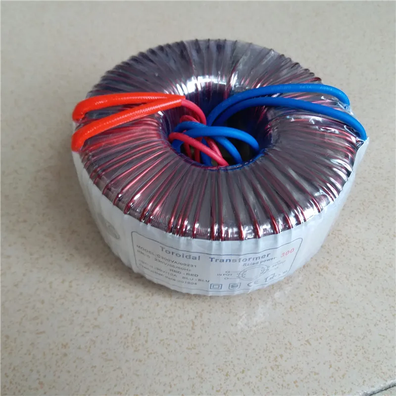 30V 10A 300VA Тороидальный Трансформатор 230V меди изготовленный на заказ изолирующий