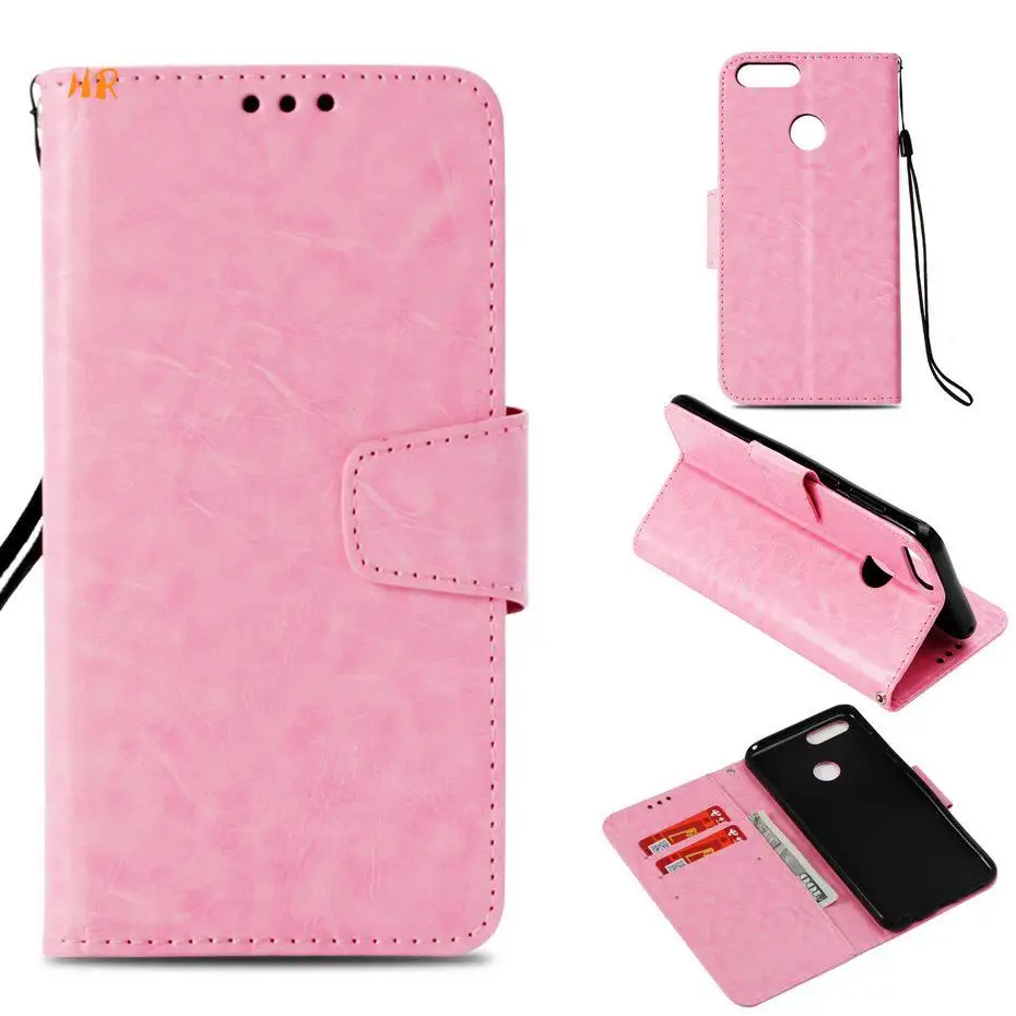 Retro Flip PU Leather Wallet Case For Huawei Honor 7X 7C case Nova2 Lite Y7 2018 Prime Phone Coque | Мобильные телефоны и