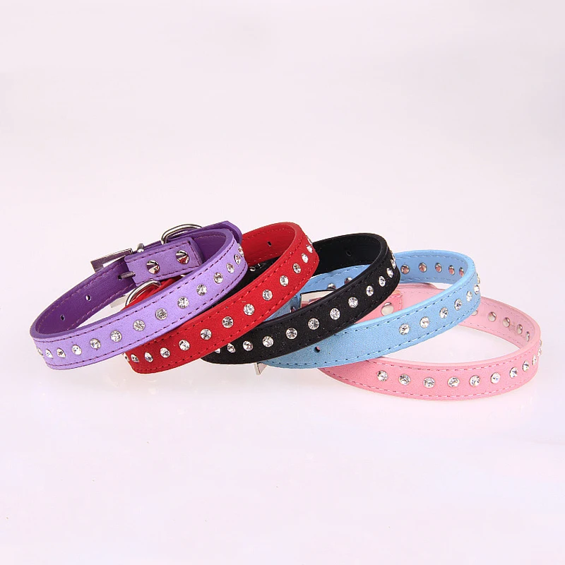 1 шт. поводок стразы из мягкой замши 5 цветов|Воротники| |