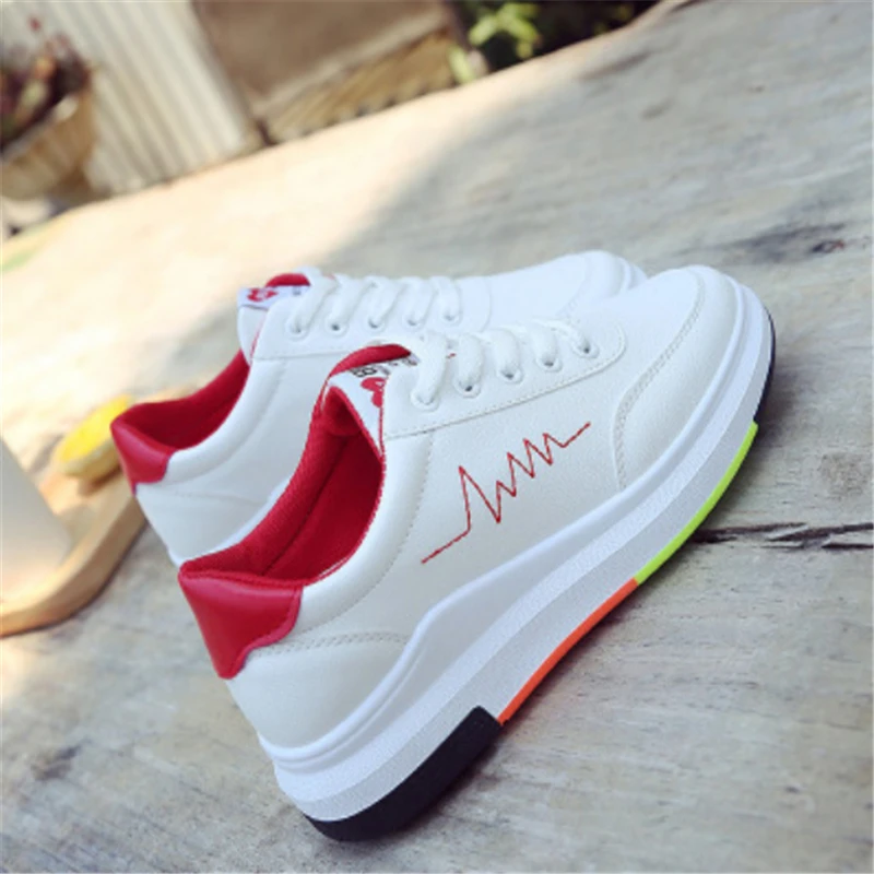 Hot Sale 2018 Lace-up Sports Shoes Women Running Athletic Trainers Outdoor Walking High quality Breathable Zapatos Demujer | Спорт и