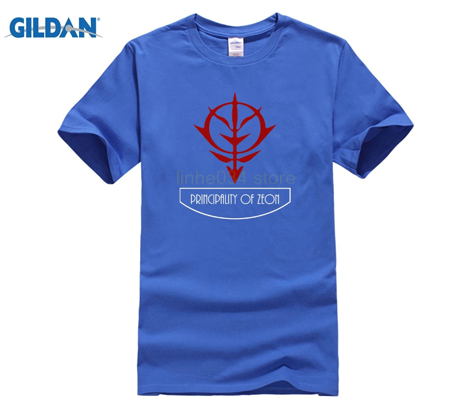 Gundam Principality of Zeon Earth Federation футболка с аниме Забавные футболки хлопковые топы