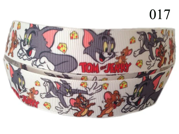 5 м/лот мультфильм напечатанный Grosgrain ленты 7/" 22 мм пробки для бутылок DIY ручной работы подарочная упаковка декоративные ленты Шитье - Цвет: 017