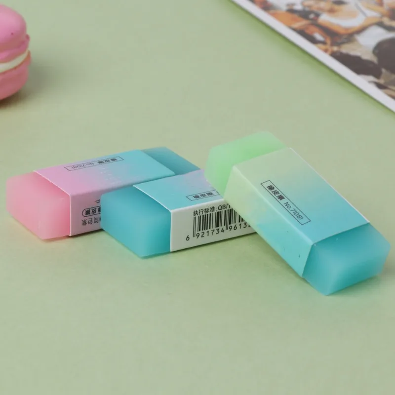 Мягкий прочный ластик гибкий цветной карандаш резиновые ластики канцелярские