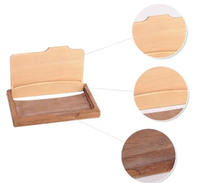 20 шт. винтажный деревянный бизнес контейнер для хранения карточек удостоверения