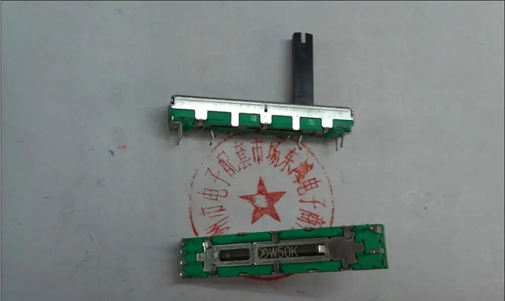 (2 шт./пакет) Тайвань ПУ Яо F 4.5 см прямой потенциометра слайд с середины W50K оси