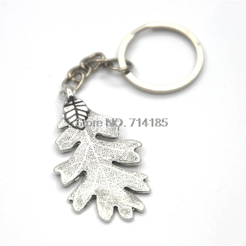 Серебряный тональный кулон с дубовым листом ученика рейнджера вдохновленное