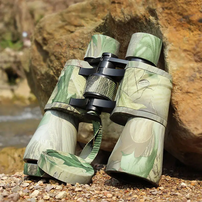 camouflage SULIKO 10X50 с высоким увеличением, дальний зум, охотничий телескоп, профессиональный бинокль, HD, ночное видение, тепловизор - Цвет: camouflage