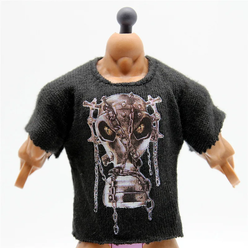 black rko t Борцовские гладиаторы футболки для фигурок борец Фигурки ПВХ модель игрушки - Цвет: black rko t