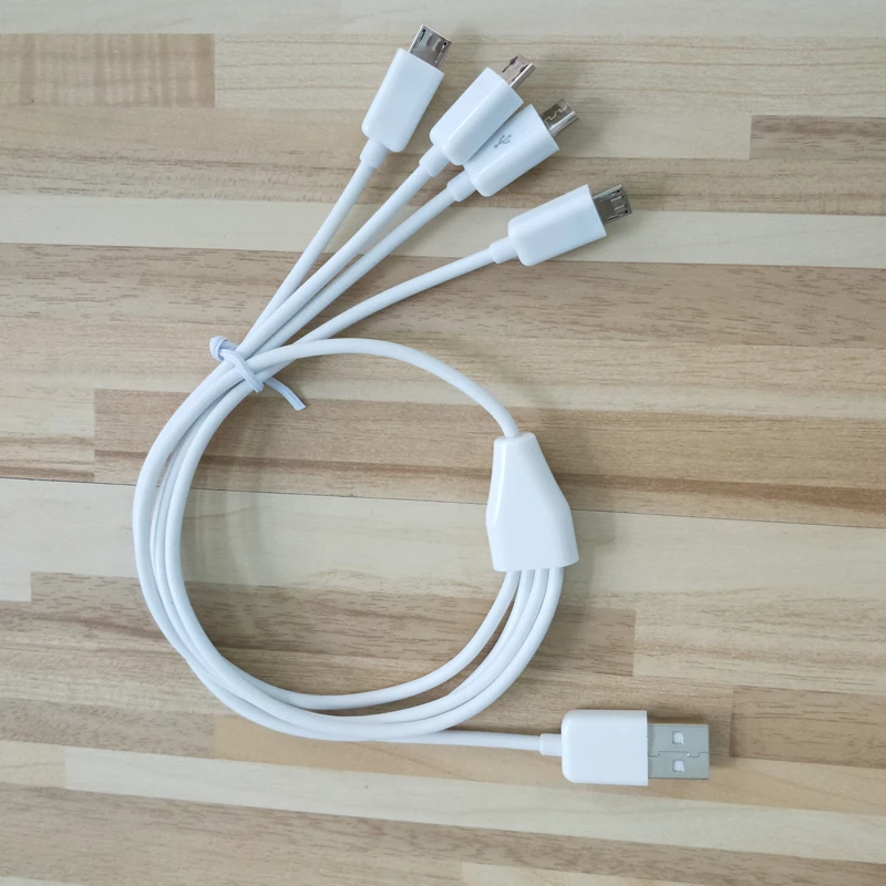 50 см 4 в 1 кабель зарядного устройства микро-usb питания 4 Android телефонов устройств сразу