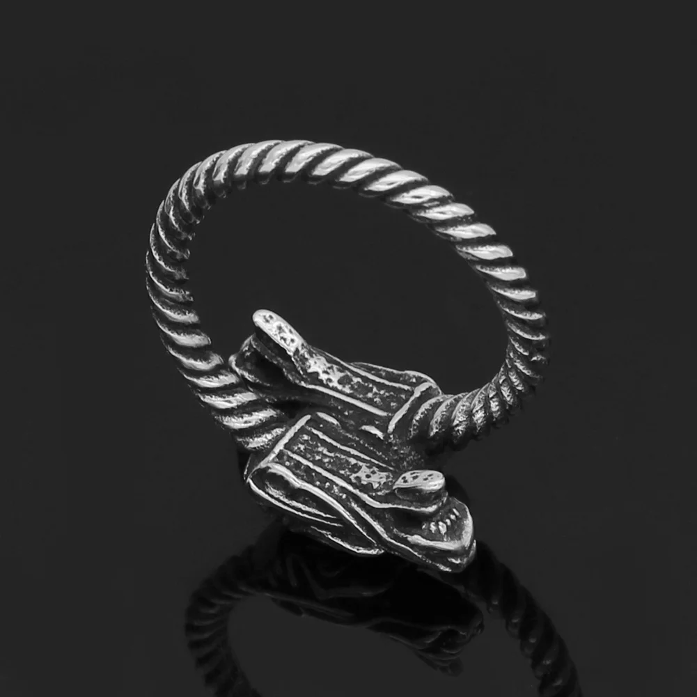 Скандинавский Викинг amulet скандинавский дракон стандартное кольцо из