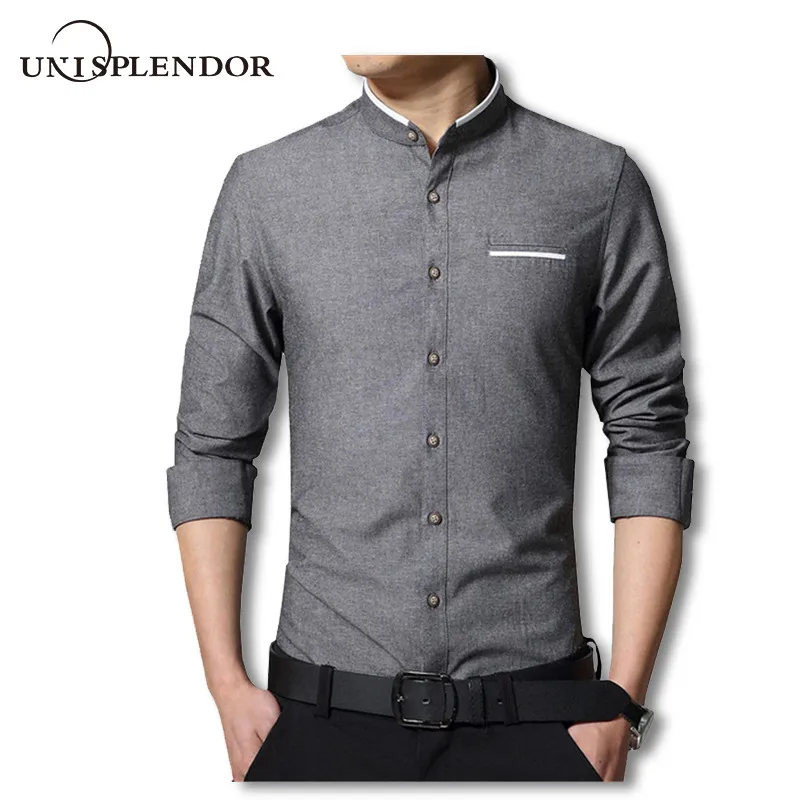 Новинка 2020 Мужская классическая рубашка в стиле ретро облегающие повседневные