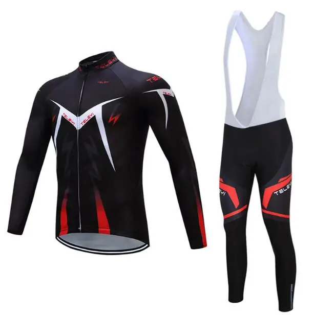 jersey and pants pro гель для велосипедной одежды, мужской зимний термальный флисовый комплект одежды для горного велосипеда, велосипедная майка, спортивный костюм - Цвет: jersey and pants