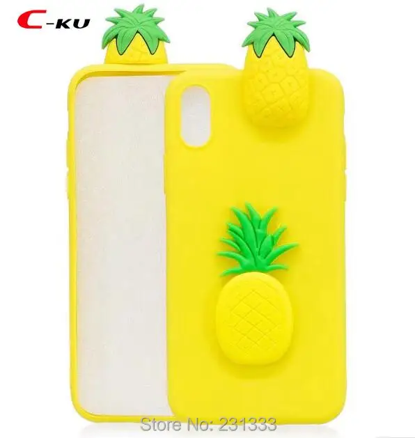 Мягкий ТПУ чехол C ku 3D с мультяшным единорогом для Iphone X 8 7 PLUS 6 6S SE 5 5S милое