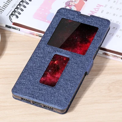 Для Smartisan Nut 3 Чехол Nut3 Силикон+ кожа задняя крышка для Smartisan Nut U3 OC105 чехол с открытым окном защитный чехол - Цвет: blue