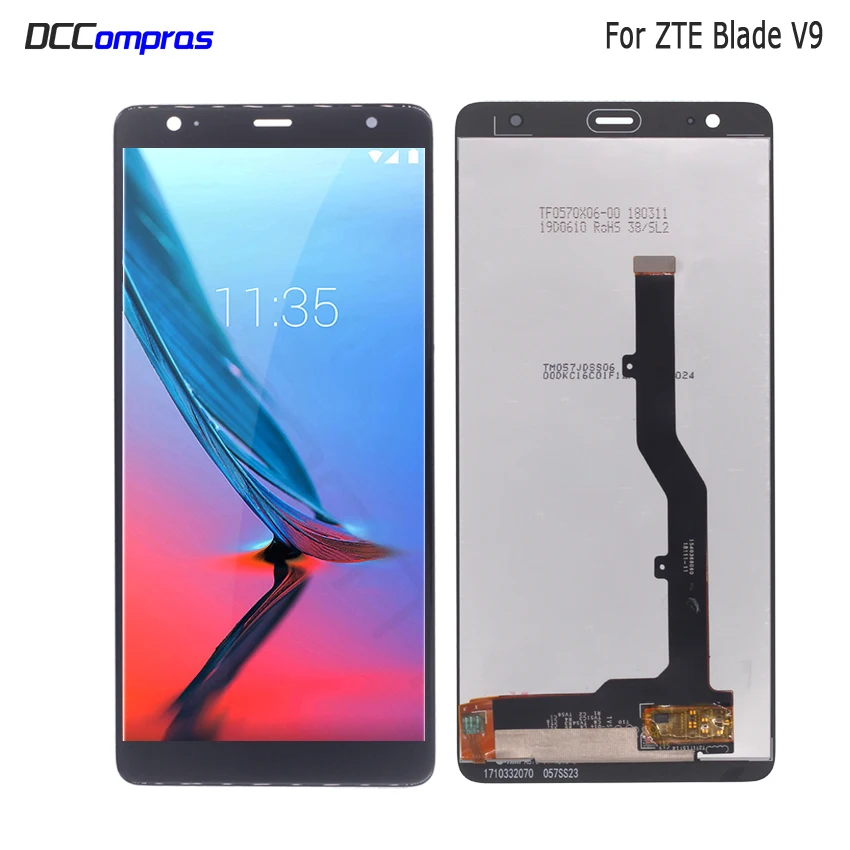 ЖК дисплей для ZTE Blade V9 сменный дигитайзер сенсорного экрана запчасти телефонов