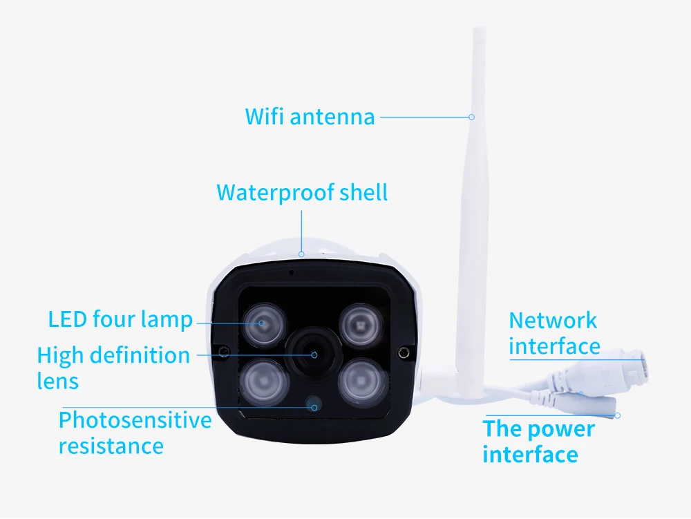 LENOVO уличная водонепроницаемая IP камера 960P Wifi Беспроводная камера наблюдения карта памяти CCTV камера ночного видения