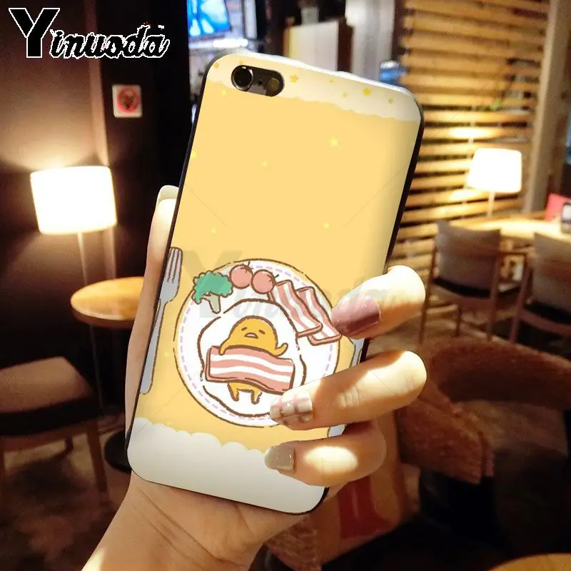Yinuoda Cute cartoon gudetama fried eggs Customer silicone soft Phone Case for iPhone X XS MAX 6 6s 7 7plus 8 8Plus 5 5S SE XR | Мобильные