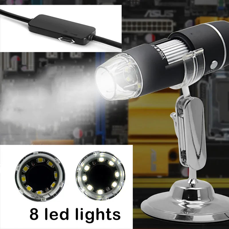 Prostormer USB электронный микроскоп Mac/Window 7 8 10/Android/typec микроскопия эндоскоп led камера