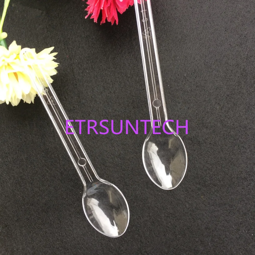 8000pcs/lot 10.7x2.3cmWrapped Disposable Spoons Plastic Spoon Pudding Ice Cream Cake Biscuits Gelato Yogur | Дом и сад