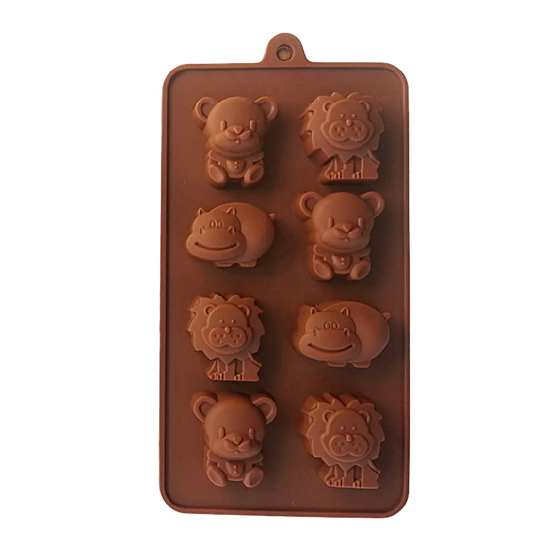 

1PCS Animal Silicone Mold Hippo Lion Bear Shape Chocolate Soap Cake Decorating DIY Kitchenware Bakeware Ice Mold Baking Tools