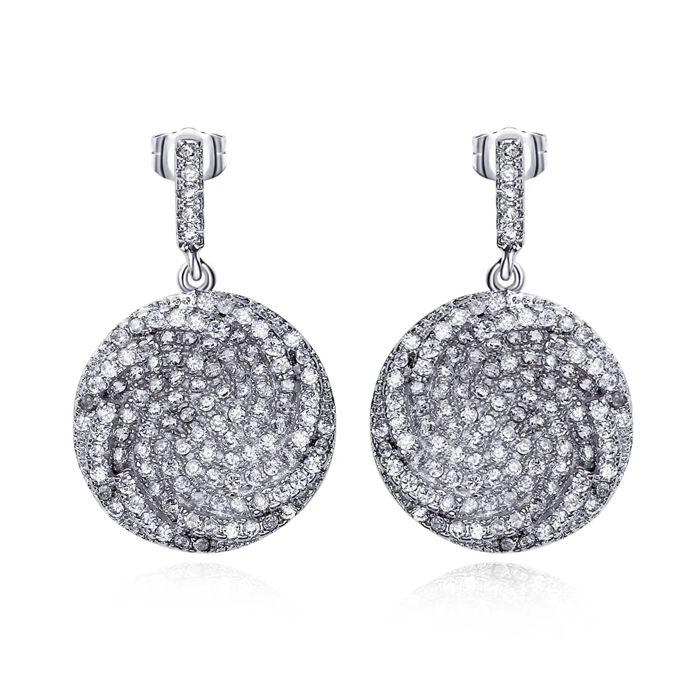 Новые стильные модные серьги для женщин золотистого/белого цвета с кубическим