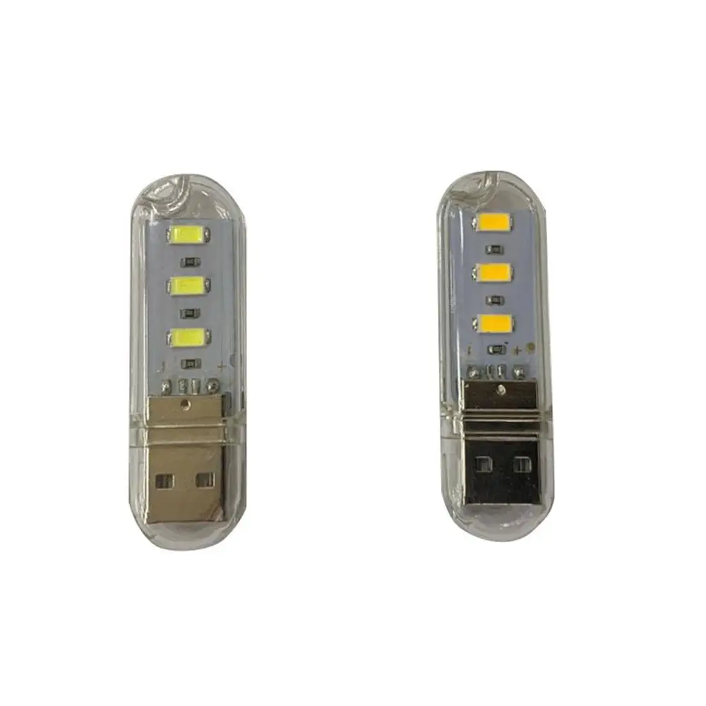 Ультра мини 3 светодиодный s USB 5V ночник настольная лампа для чтения книг кемпинга