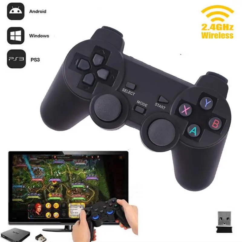 Беспроводной геймпад 2 4 ГГц для PS3 ТВ приставки джойстик игровой контроллер пульт