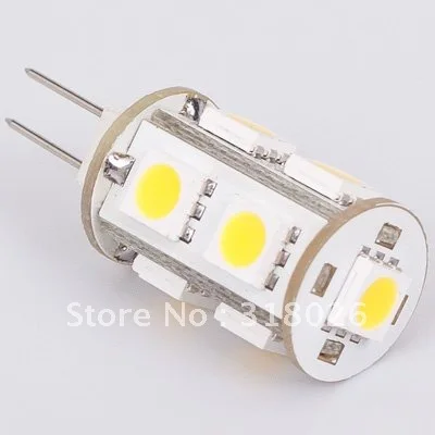 Теплый белый/белый 9led 5050 SMD LED G6.35 Лампа с широким вольтом и регулируемой яркостью