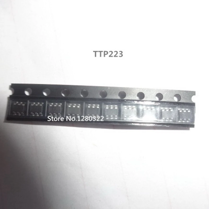 100 шт./лот TTP223-BA6 TTP223 BA6 Speed Touch IC chip Screen 223B SOT23-6 | Электронные компоненты и
