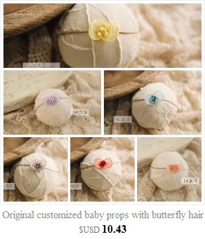 newborn photography prop Perm rods cap+electric hair drier+comb+mirror+lipstick+slipper set limited edition photography prop