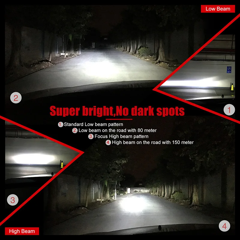 Светодиодные Автомобильные фары NAO H4 H7 H11 HB4 HB3 H1 автомобильные H3 H8 H9 H13 H27 9005 9006 36 Вт