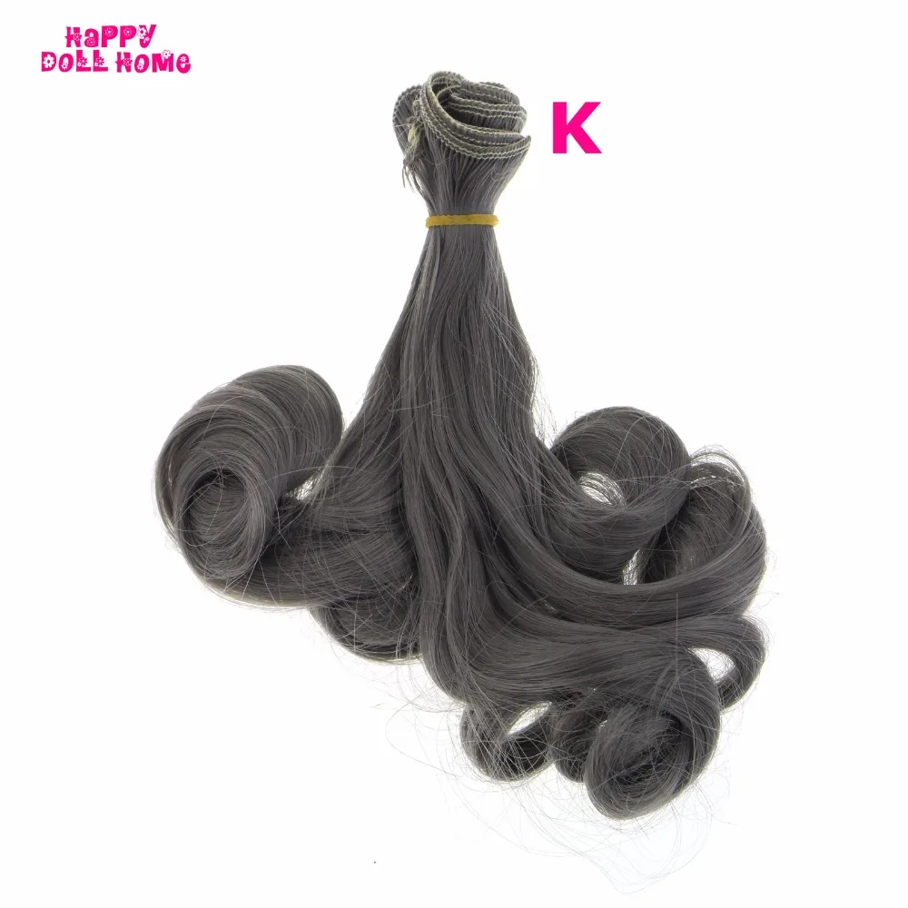 15*100 см DIY кукольные парики вьющиеся волосы стрижка для Blythe SD BJD 1/3 1/4 1/6 аксессуары