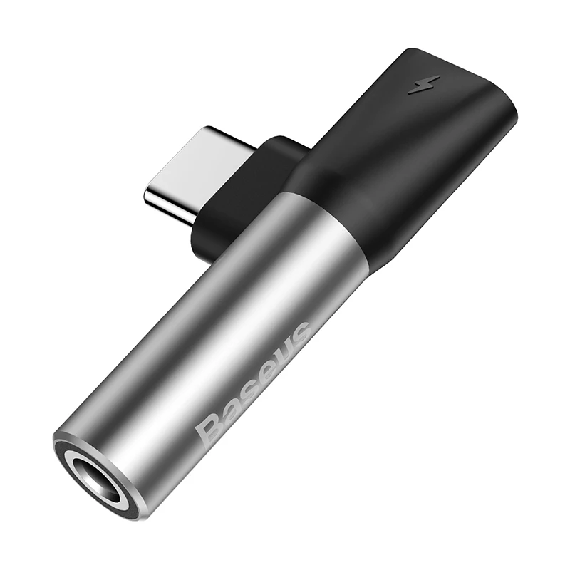 2в1 usb type c до 3,5 мм адаптер для наушников aux аудио кабель для зарядки конвертер для xiaomi mi 6 8 mi x2 huawei mate 10 P20 pro - Цвет: Серебристый