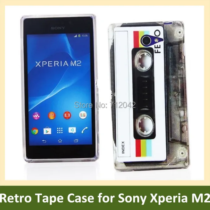 OEEKOI Ретро Кассетная Лента Радио Печать Мягкий ТПУ чехол для телефона Sony Xperia M2 S50h