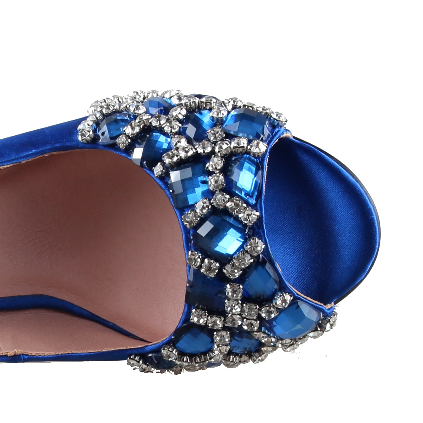 BS1020 Custom Made Royal Blue Crystal Shoes With Matching Bag Slingbacks Party Women Bridal Wedding | Обувь
