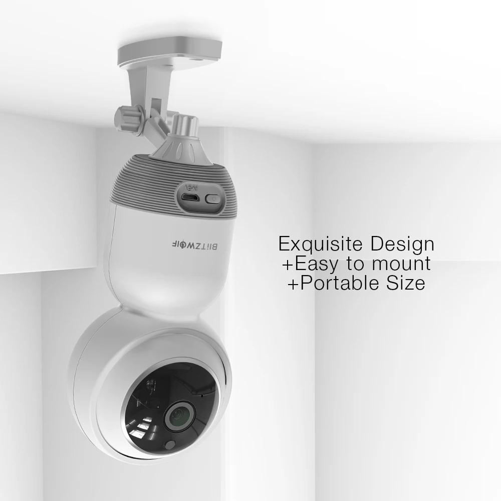 Blitzwolf BW-SHC1, 1080 P, настенная PTZ, WiFi, ip-камера, обнаружение движения, Умный домашний монитор безопасности, поддержка SD карты, облачное хранилище