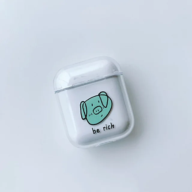 style 11 Милые, Мультяшные, Прозрачные Жесткие чехлы для Apple Airpods чехол для наушников Защитный чехол для airpods модная зарядная коробка чехол сумка - Цвет: style 11