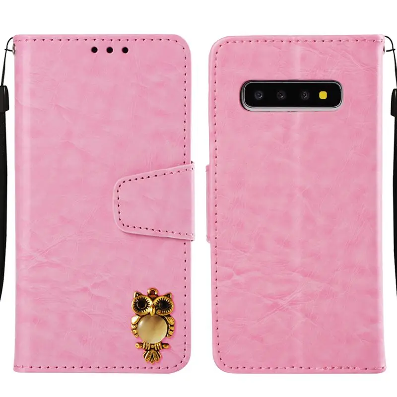 Ретро Кожаный TPU чехол для samsung Galaxy S10 плюс Note 9 Функция хранения Крышка 7 6 2018 J 4 plus |