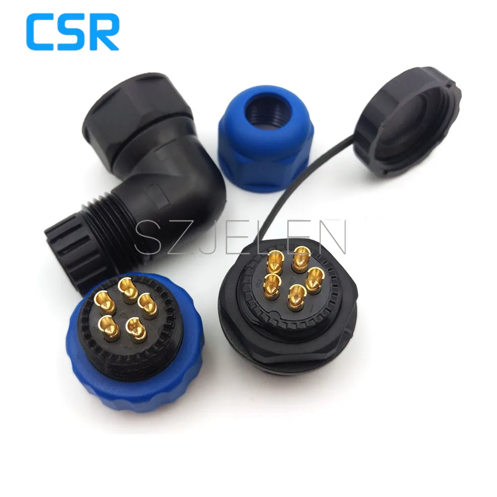 

SD20TA-ZM, waterproof 5 pin connector,IP67, LED 5 pin power cable connector, automotive wire connector plug socket