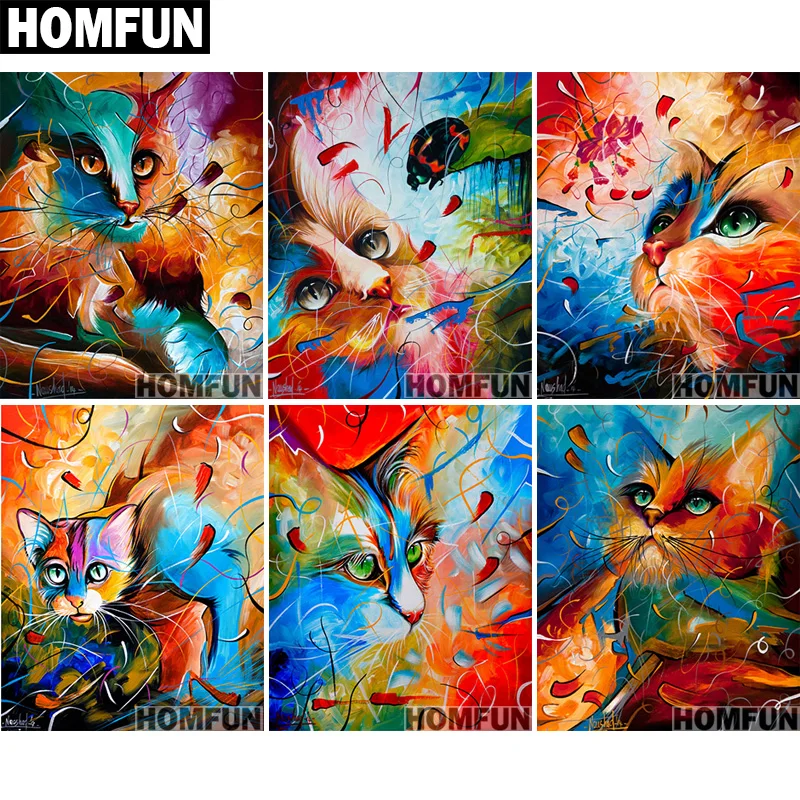 Алмазная живопись HOMFUN A01005 полноразмерная/круглая вышивка 5D сделай сам с