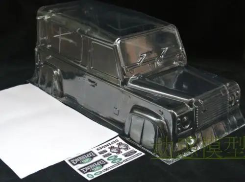 Масштаб 1/10 RC Rock Cralwer пикап Clear Rover грузовик Land Body неокрашенный и неограненный с