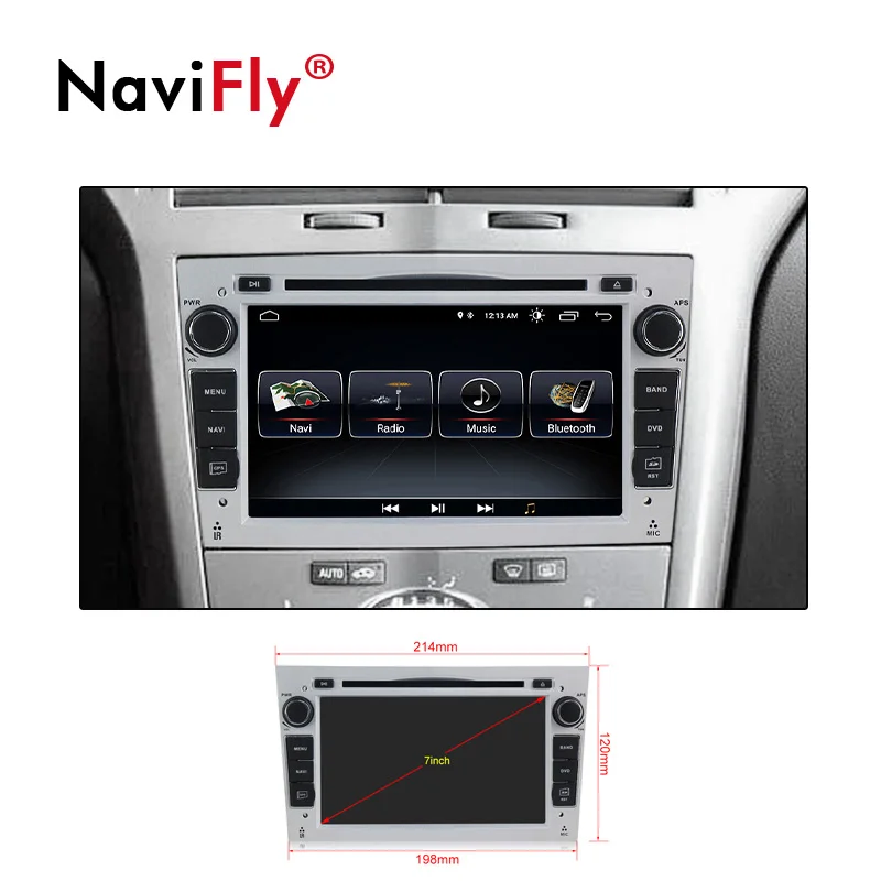 2DIN Android8.1 HD экран 1024*600 Автомобильный мультимедийный плеер для Opel Astra Vectra Antara Zafira Corsa с радио gps dvd плеер