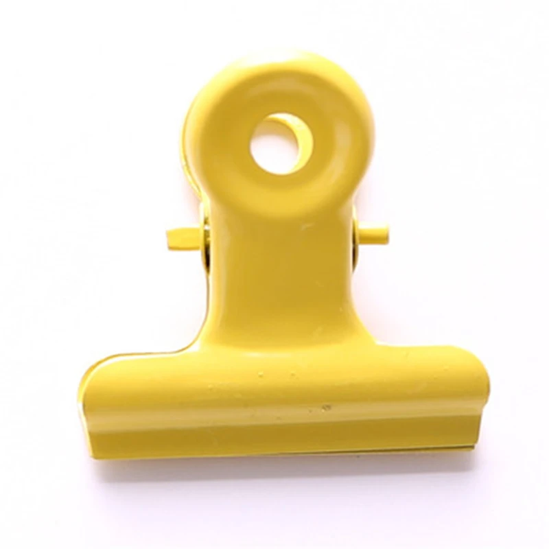 Высококачественные красочные металлические зажимы для бумаг 5 шт. 3x3 см офисные